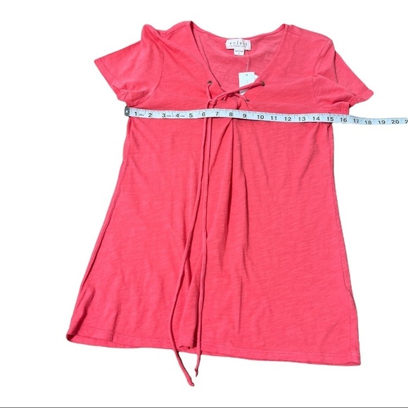 Velvet Pink Cotton Short Sleeves Casual Top Size S - Picture 6 of 8